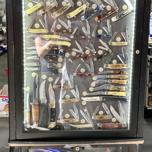 Case knives display at Lowry's general store