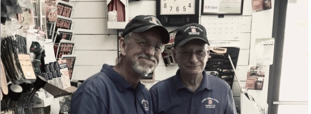 vintage photos of Lowry's employees at the original store