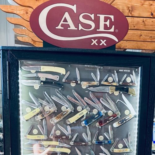 case knives display at Lowry's in Harmony, NC