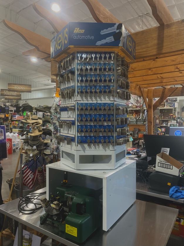 key machine at Lowrys store in harmony, nc