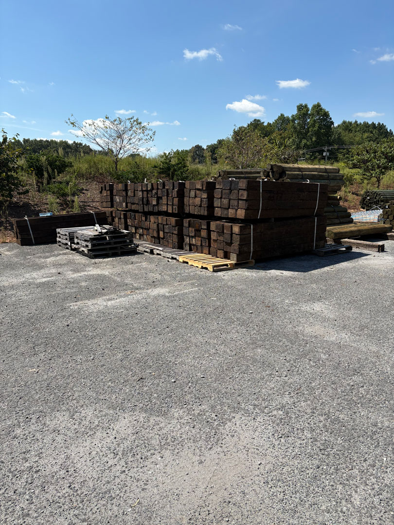 railroad ties at Lowry's store
